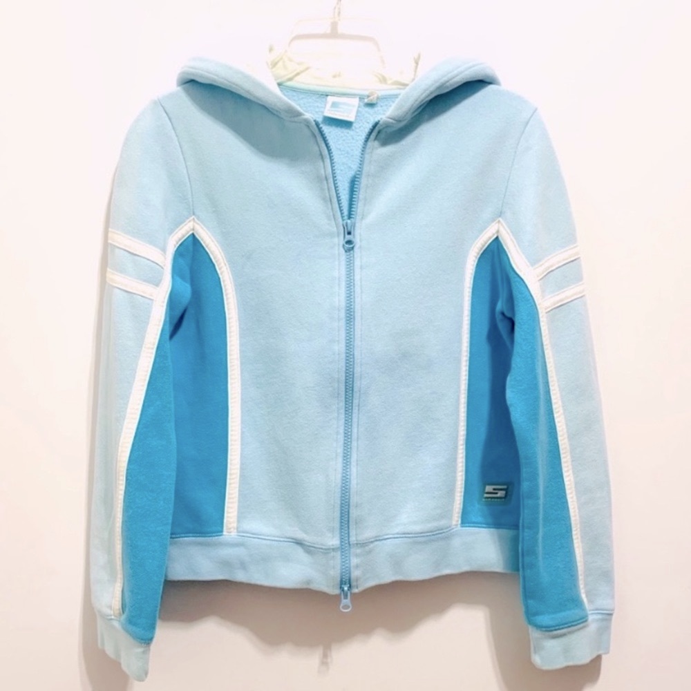 Sideout Women’s Sky Blue Cotton Soft Zip Up Hoodie